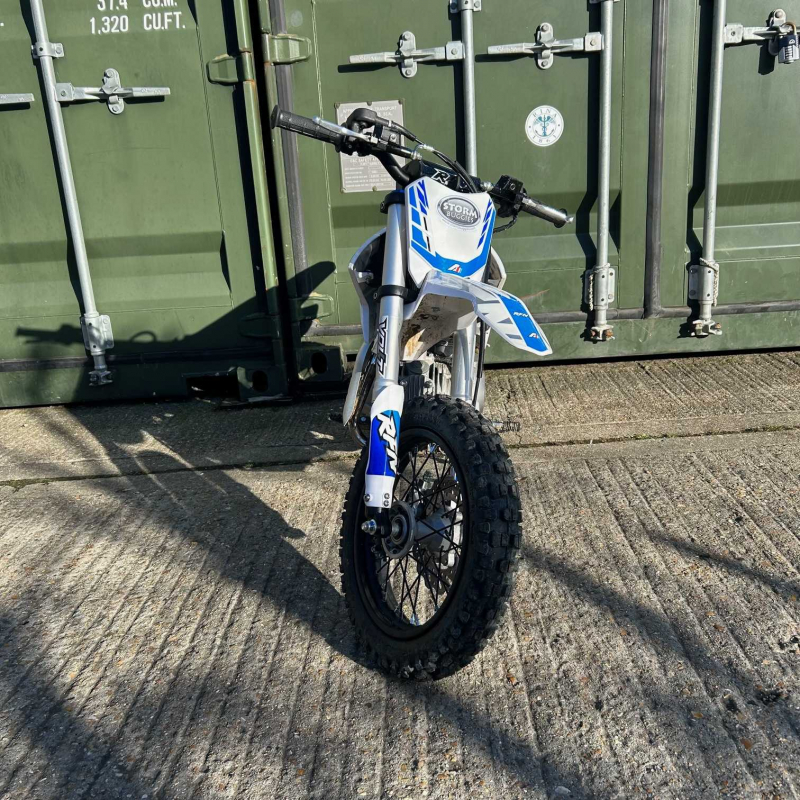 Ex Demo 110cc RFN Racing™ Thunder Semi Auto Pit Bike 12/10" - Blue - Fully Built