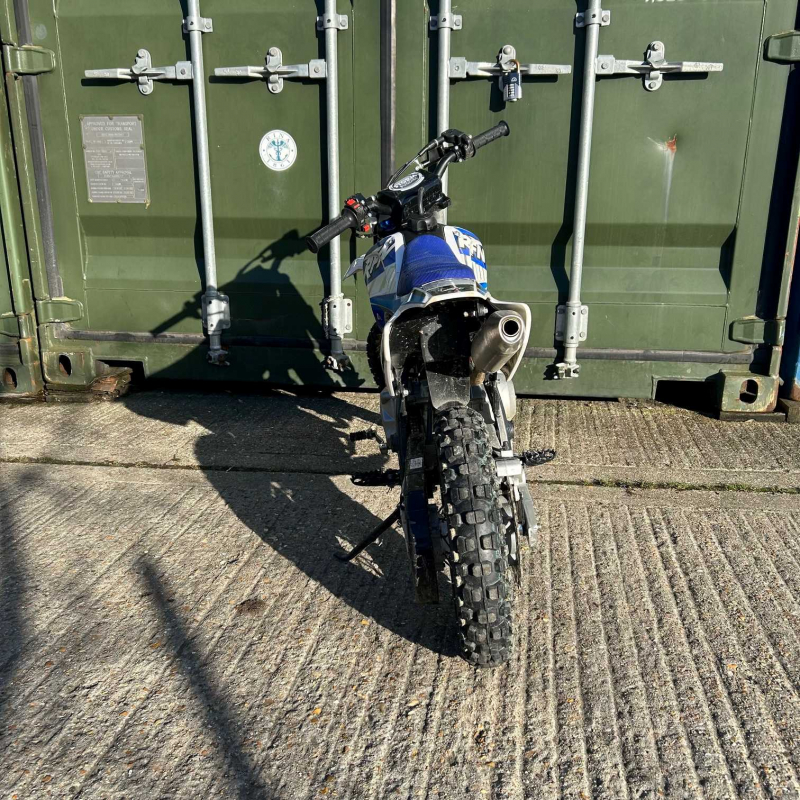 Ex Demo 110cc RFN Racing™ Thunder Semi Auto Pit Bike 12/10" - Blue - Fully Built