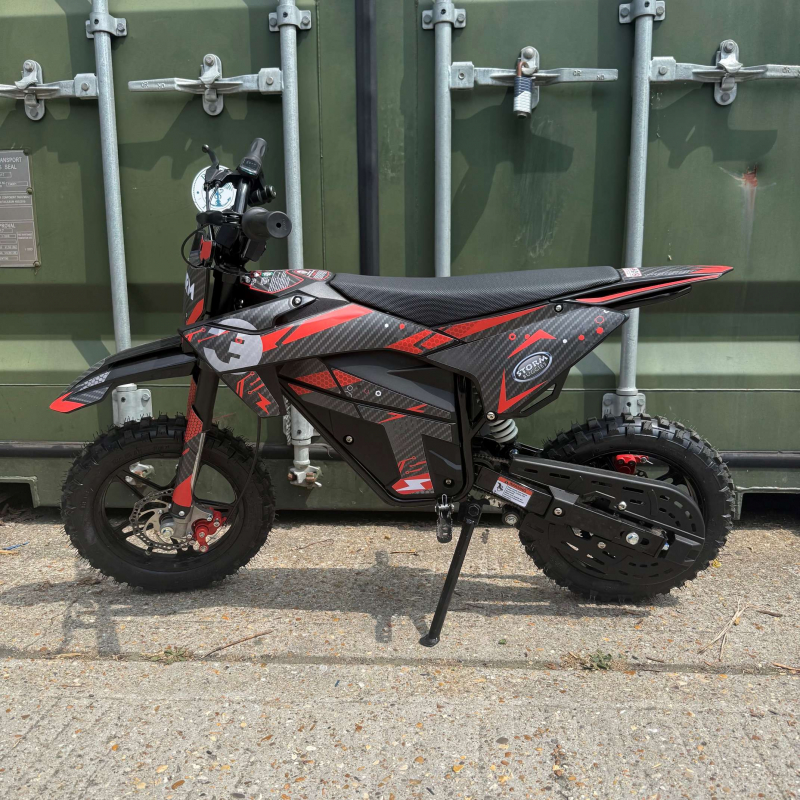 Ex Demo Kids 800w 36v Electric Dirt Bike 10/10 - Red - Fully Built