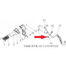 Exhaust Pipe Spring - RFN 125cc / 140cc Thunder Dirt Bike