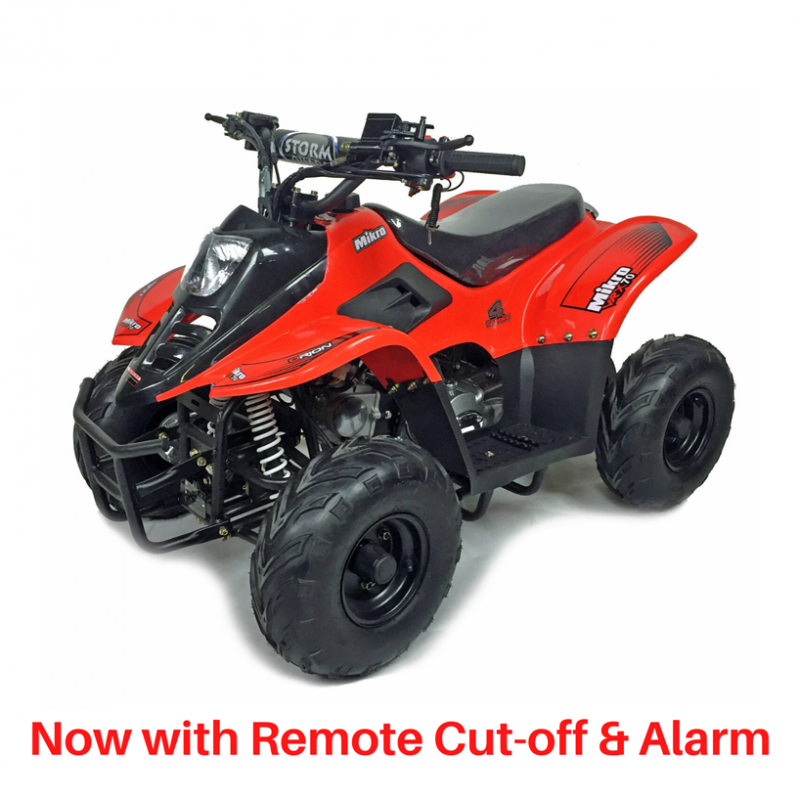 BUNDLE DEAL! 2022 VRX70 Kids Quad Bike With Remote Safety Cut Off - RED