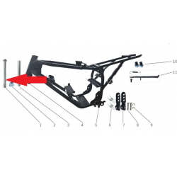 Flange Bolt (M10 x 1.25 x 180mm) - Storm 800w Dirt Bike