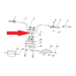 Flange Bolt (M10 x 1.35 x 145mm) - 250w Monkey Bike
