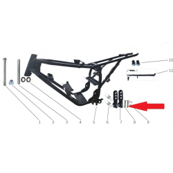 Foot Peg Pin Set (2pcs) - Storm 800w Dirt Bike