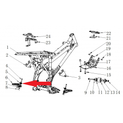 Foot Peg Spring (Left) - RFN 125cc / 140cc Thunder Dirt Bike