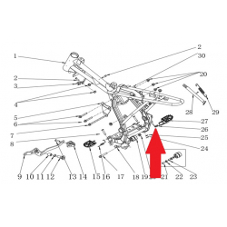 Foot Peg Spring (Right) - RFN Thunder Pro 110cc Dirt Bike