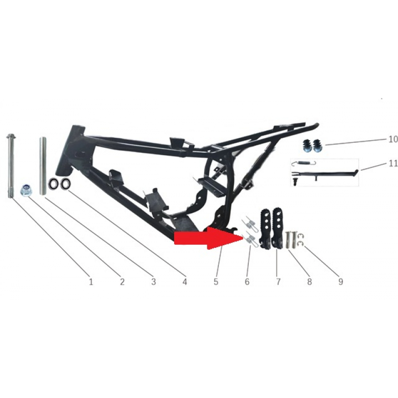 Foot Peg Spring Set (2pcs) - Storm 800w Dirt Bike