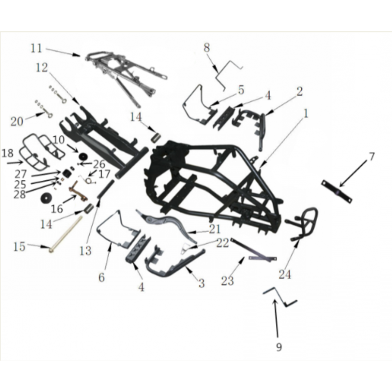 Apollo 120cc & 125cc Quad Bike Foot Peg