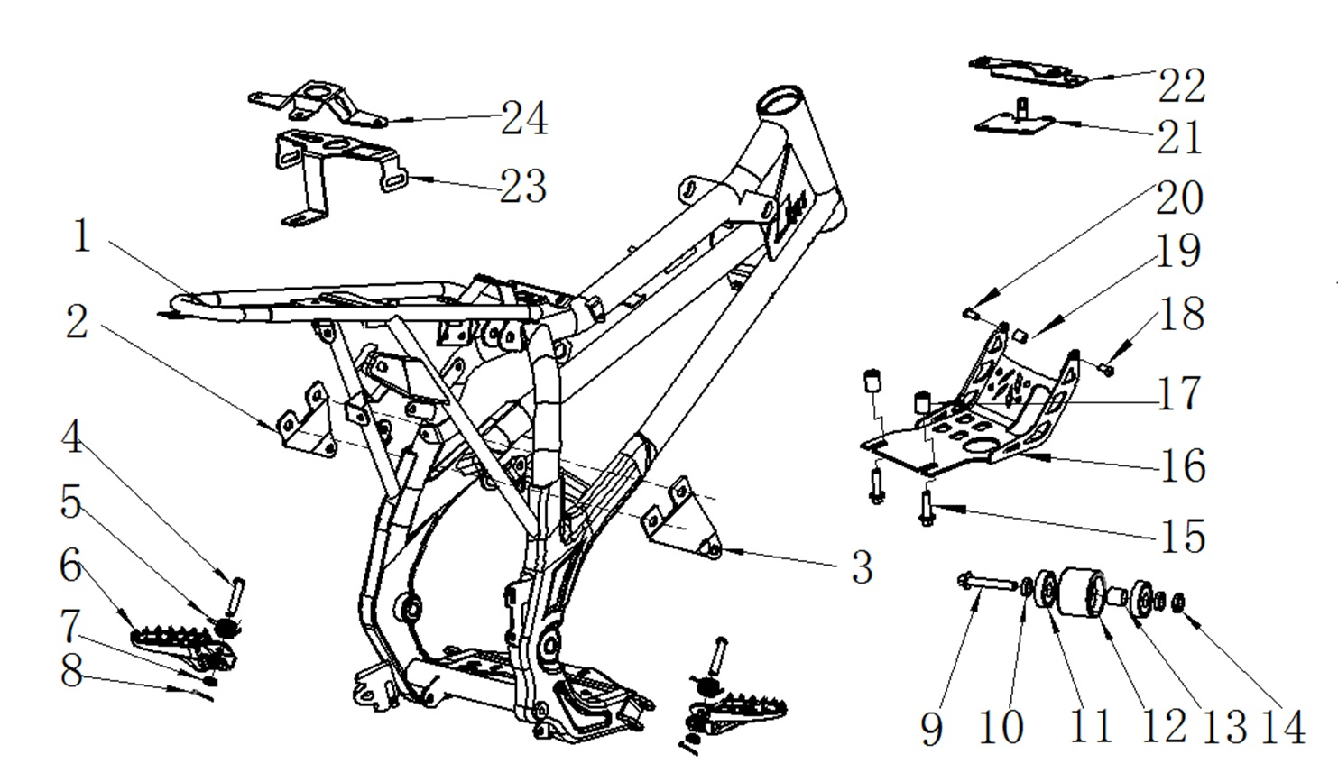 Frame - RFN Thunder 140cc