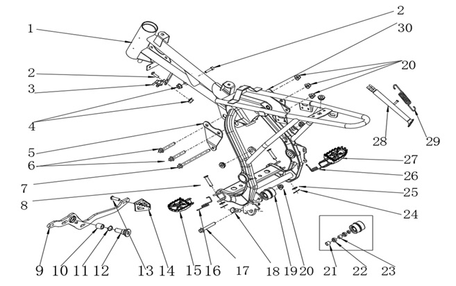Frame - RFN Thunder Pro 110cc