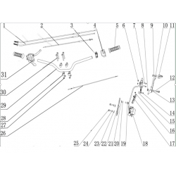Front Brake & Throttle Lever Assembly - Panther 110cc & Sniper 120cc