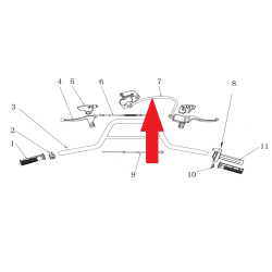 Front Brake Assembly - RFN Thunder Pro 110cc Dirt Bike