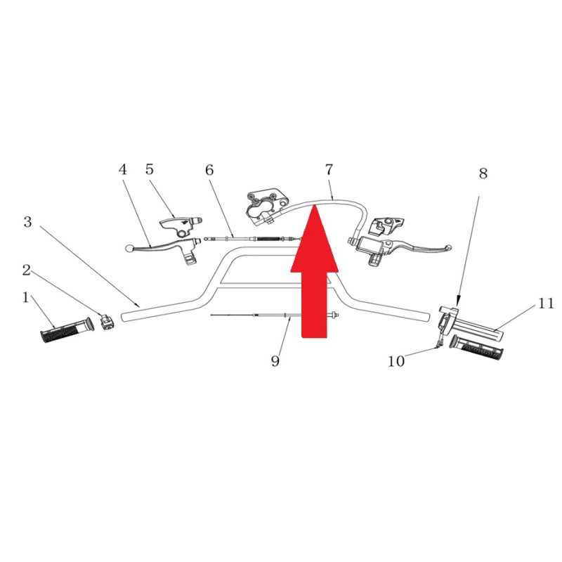 Front Brake Assembly - RFN Thunder Pro 110cc Dirt Bike