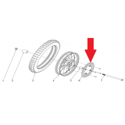 Front Brake Disc - - RFN Thunder Pro 110cc Dirt Bike