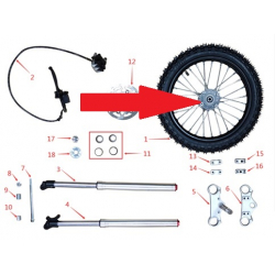 Front Brake Pads (Pair) - 1200w & 2000w Electric Dirt Bike