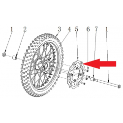 Front Brake Disc - RFN 125cc / 140cc Thunder Dirt Bike