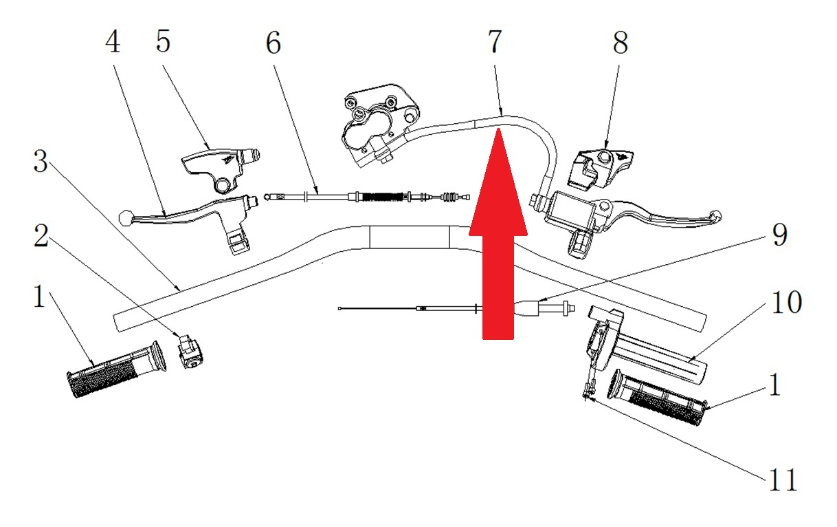 Front Brake Assembly - RFN 125cc / 140cc Thunder Dirt Bike