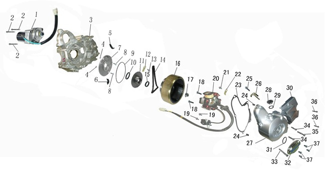 Front Drum Brake Cable (1160mm) - Sniper Pro 120cc