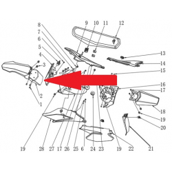 Front Fender - RFN Thunder Pro 110cc Dirt Bike