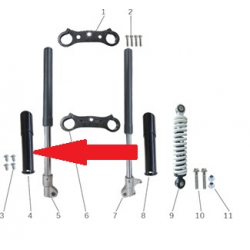 Front Fork Cover (Right) - Storm 800w Dirt Bike