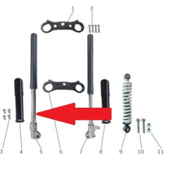 Front Fork (Right)- Storm 800w Dirt Bike