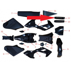 Front Fork Cover (Left) - 1200w & 2000w Electric Dirt Bike