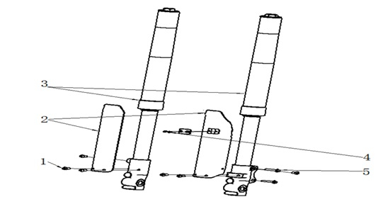 Front Forks - RFN Thunder Pro 110cc