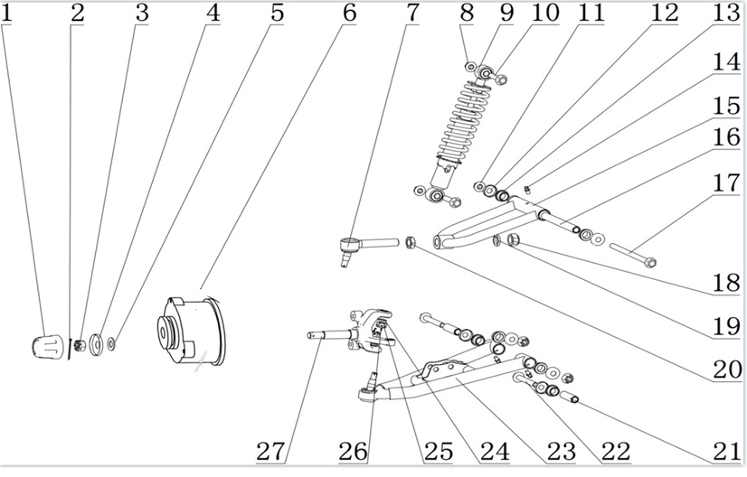Front Shock Absorber (295mm) - Sniper Pro 120cc
