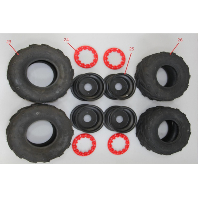 Front tire - Renegade Pro 1500w Quad Bike