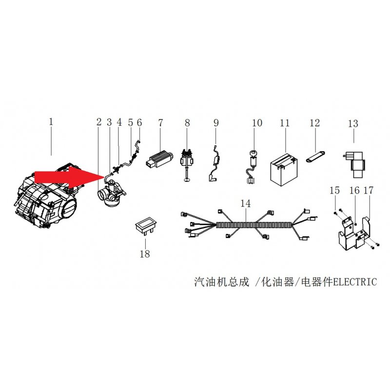 Fuel hose - RFN 140cc / 125cc Thunder Dirt Bike