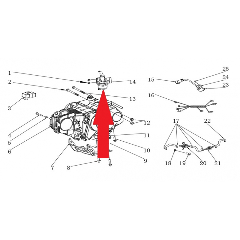 Gear lever black tip