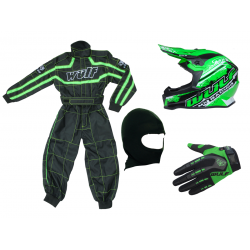 Green Wulfsport Clothing & Helmet Discount Bundle Deal