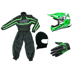 Green Wulfsport Clothing & Helmet Discount Bundle Deal