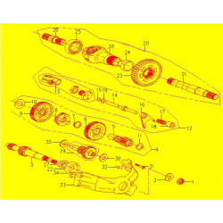 gs moon 260cc buggy xingyue differential bearing