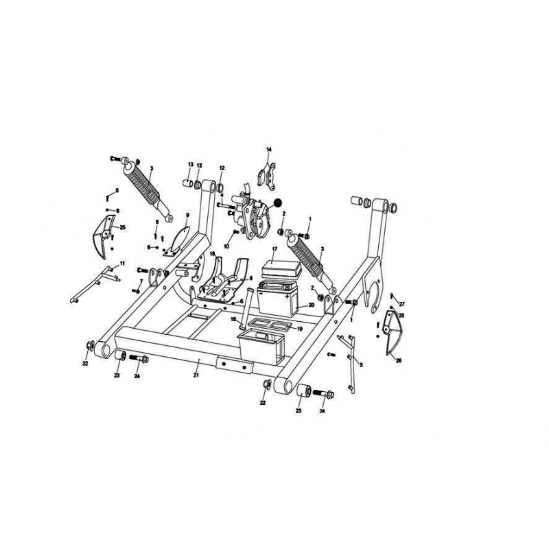 Hammerhead 150GTS Buggy Rear Lower Swing Arm