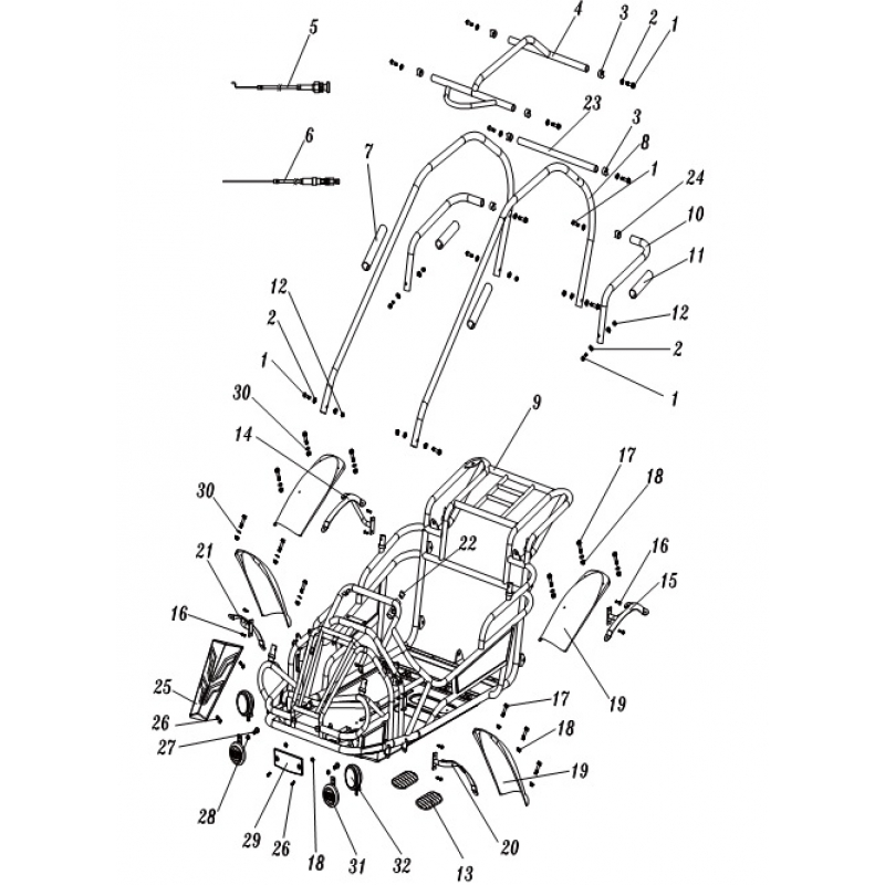 Hammerhead Mudhead & GT80 Buggy Steering Shaft Bush