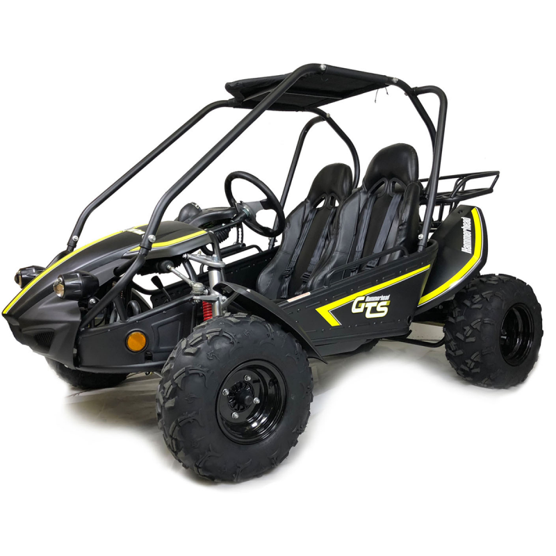 Hammerhead GTS150 Off Road Buggy - Black & Yellow - Front Side View