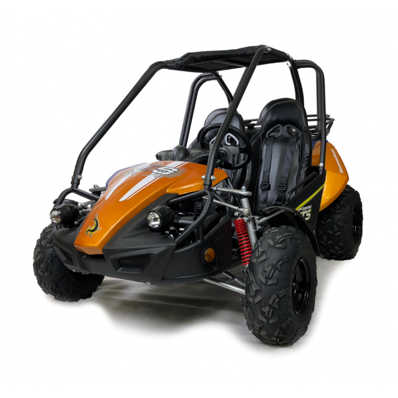 Hammerhead GTS150 Off Road Buggy - Black & Orange - Front Side View