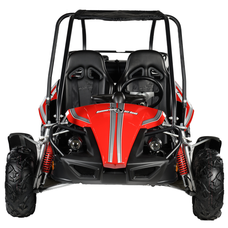 Hammerhead GTS150 Off Road Buggy - Black & Red - Front View