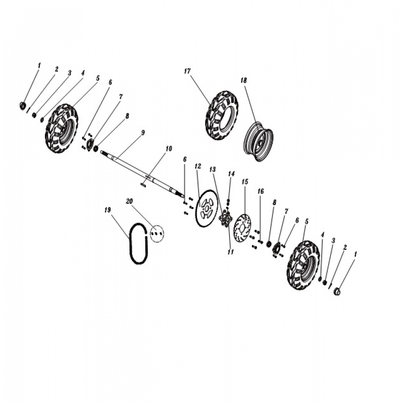 HAMMERHEAD MUDHEAD 208 BUGGY REAR AXLE BEARING GT80 6005