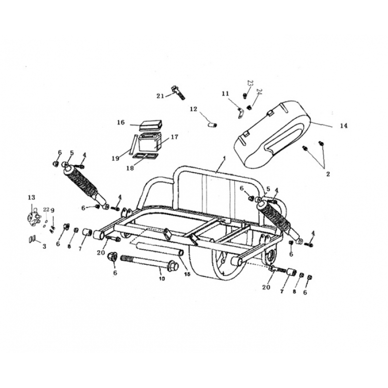 hammerhead gt80 buggy rear shock absorber