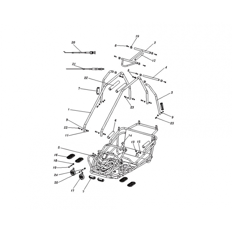 Hammerhead Torpedo Buggy Rubber Anti-Slip Foot Plate Pad