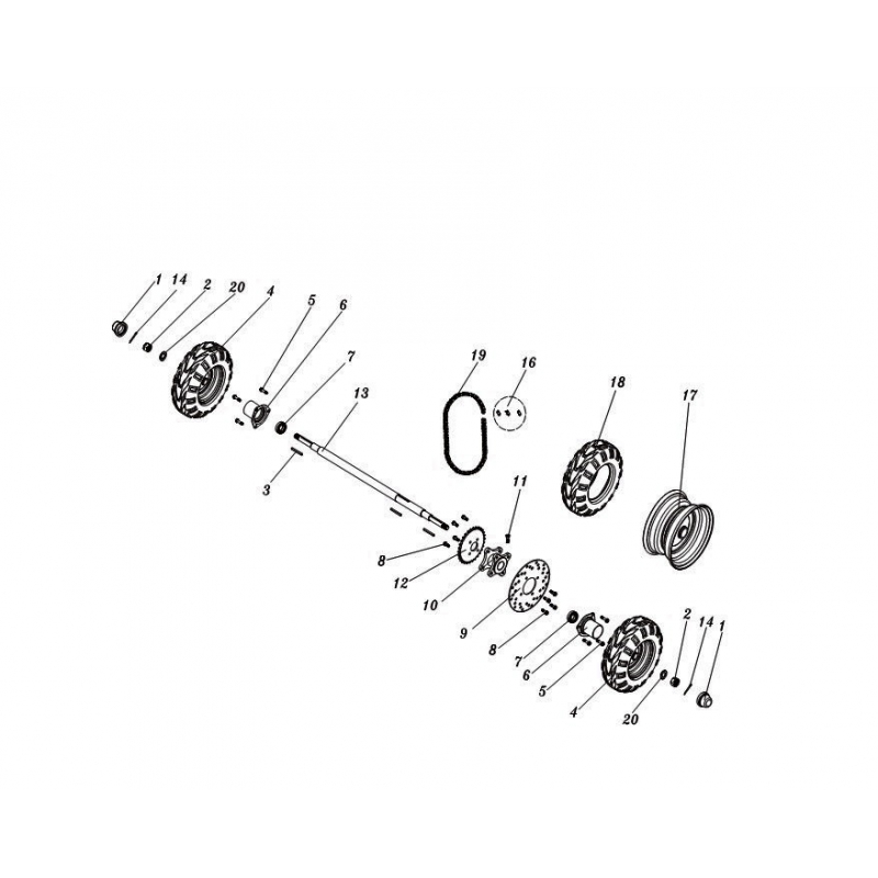 Hammerhead Torpedo Buggy Drive Chain 70L