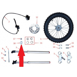 handlebar adjusting nut  - 1200w & 2000w Electric Dirt Bike