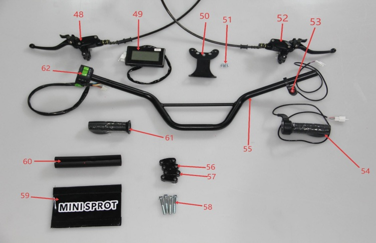 Handlebar Assembly - Renegade Pro 1500w