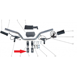 Handlebar Clamp (Lower)- Storm 800w Dirt Bike