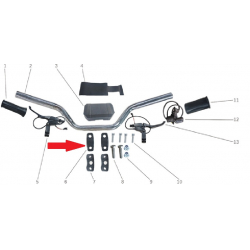 Handlebar Clamp (Upper) - Storm 800w Dirt Bike