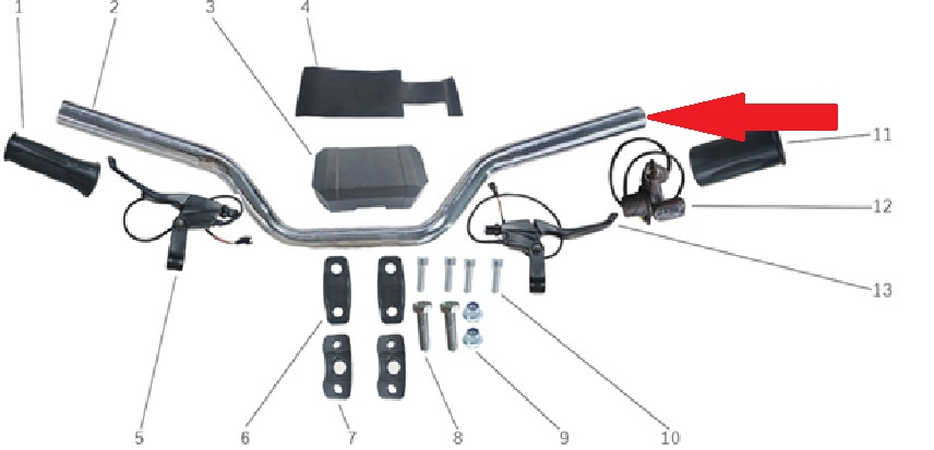 Handlebars - Storm 800w Dirt Bike