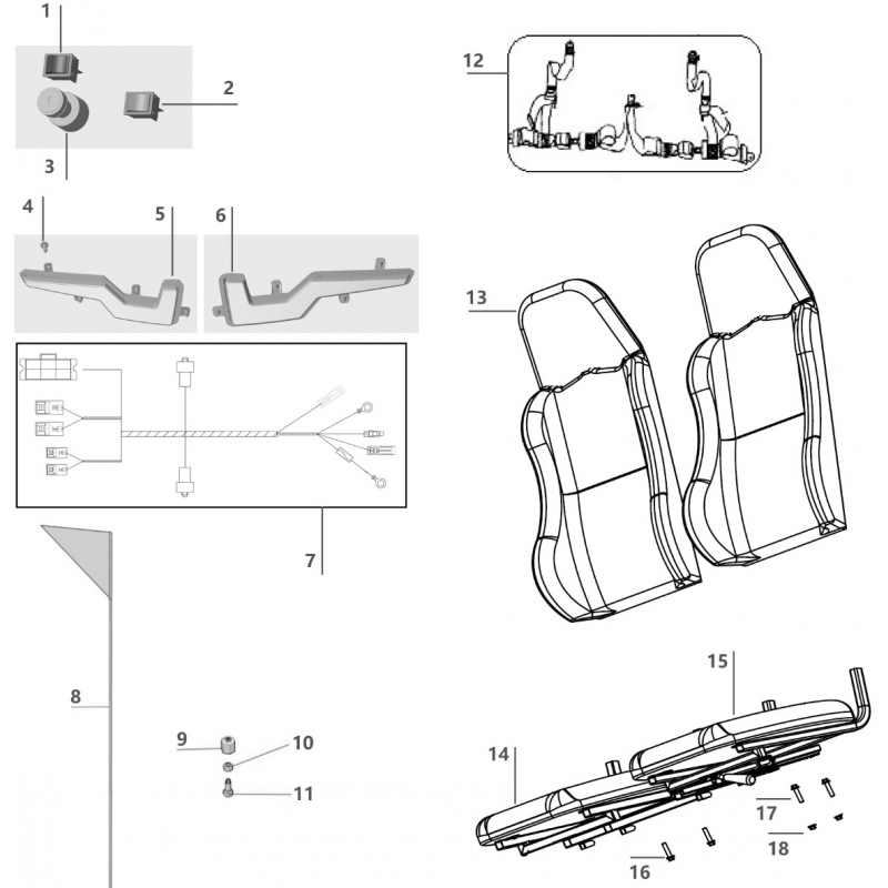 Headlight (Left) - Hammerhead Mudhead SE