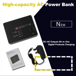 High Capacity Portable AC Power-Bank With USB & AC Power Output